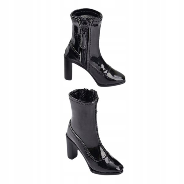 1/6 weibliche kurze Schuhe für Actionfiguren, leichtes und bequemes PU-Leder