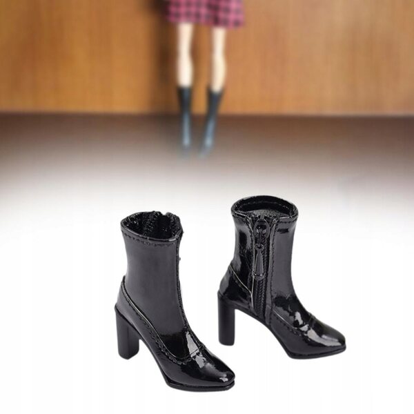 1/6 weibliche kurze Schuhe für Actionfiguren, leichtes und bequemes PU-Leder