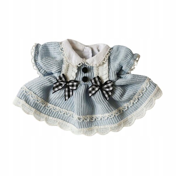 DIY-Plüschkleid für Puppen 12 cm Blau Bildungs- und Fotokleid