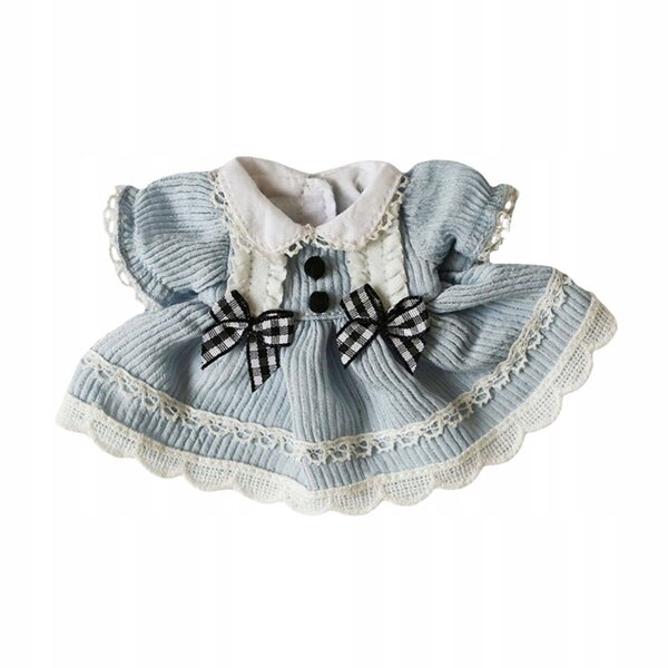 DIY-Plüschkleid für Puppen 12 cm Blau Bildungs- und Fotokleid