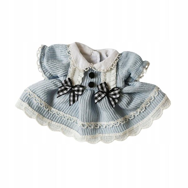 DIY-Plüschkleid für Puppen 12 cm Blau Bildungs- und Fotokleid