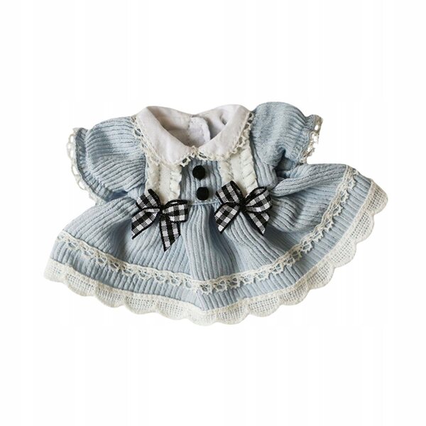 DIY-Plüschkleid für Puppen 12 cm Blau Bildungs- und Fotokleid
