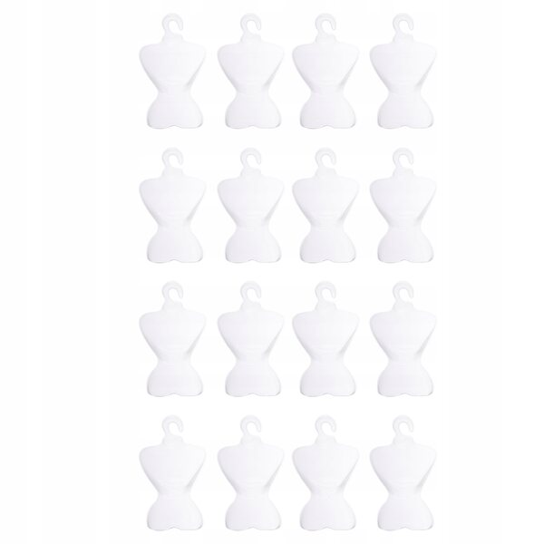 200 Mini-Kleiderbügel aus transparentem Kunststoff für Puppen – Miniatur-Hauszubehör