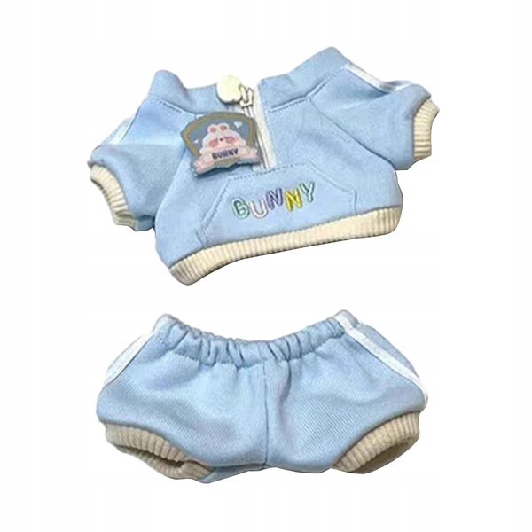 2x Freizeit-Sportbekleidung für 20-cm-Puppen – Blau