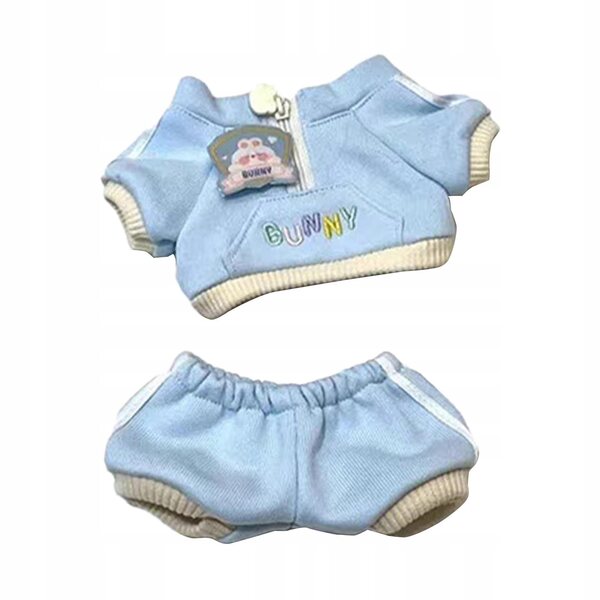 2x Freizeit-Sportbekleidung für 20-cm-Puppen – Blau