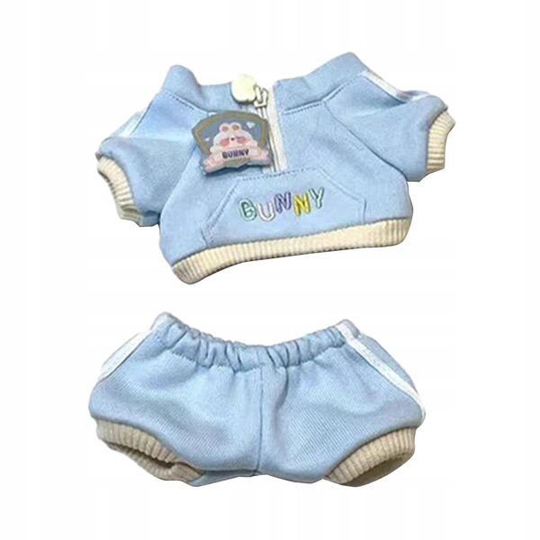2x Freizeit-Sportbekleidung für 20-cm-Puppen – Blau