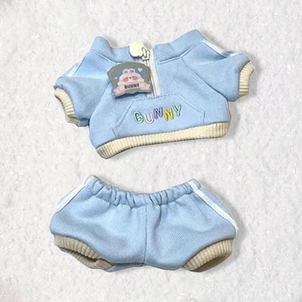 2x Freizeit-Sportbekleidung für 20-cm-Puppen – Blau