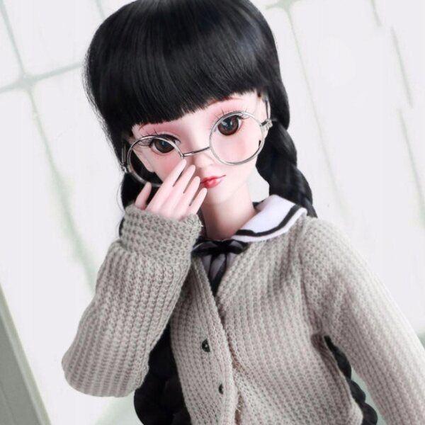 Brille ohne Gläser für BJD 1/3 Puppe mit Aufbewahrungsbox