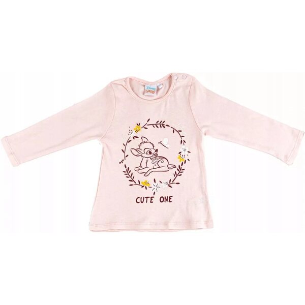 Disney Bambi Set 2 T-Shirts für Neugeborene 86/92 cm aus 100 % Baumwolle für Kinder