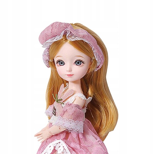 1:6 BJD-Puppe mit 23 Gelenken, 3D-Augen, Kleidung und Schuhen, langes Haar