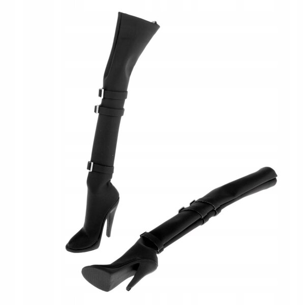1/6 High Heel PU-Lederschuhe für 12 Zoll große weibliche Actionfiguren