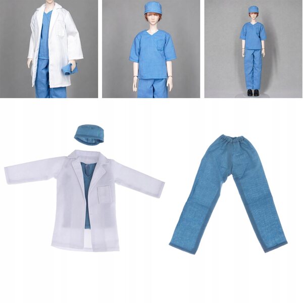 Arztanzug für männliche Puppe 1/6 BJD 12 Zoll handgemachte Kleidung