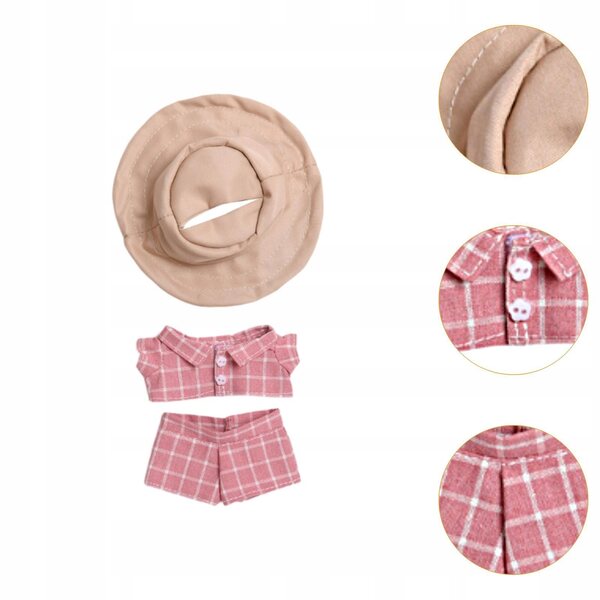 Bekleidungsset für Puppen 15–17 cm – T-Shirt, weiche Hose und Mütze