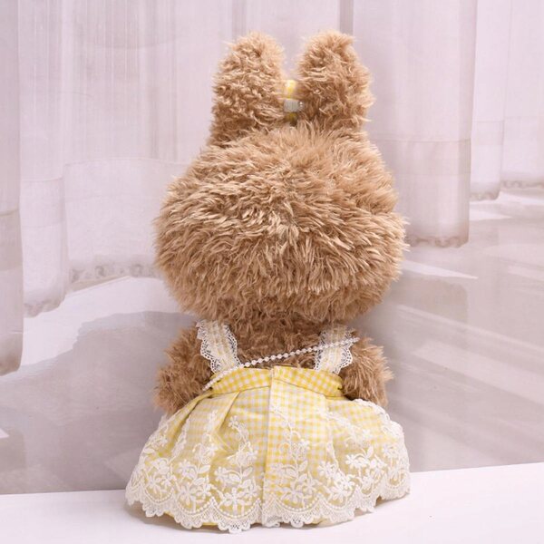 Prinzessinnenkleid mit Haarschmuck für 38cm Puppen gelb