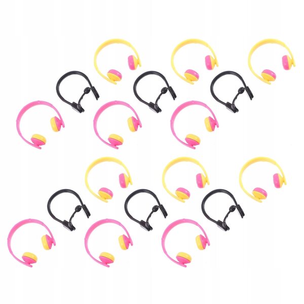80 bunte Mini-Kopfhörer für Puppen, kreative Accessoires und Dekorationen