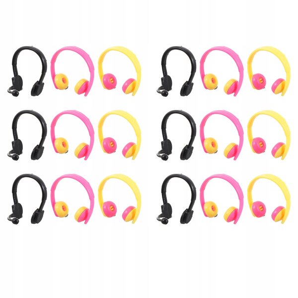 80 bunte Mini-Kopfhörer für Puppen, kreative Accessoires und Dekorationen