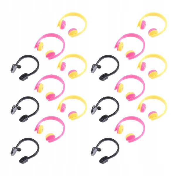 80 bunte Mini-Kopfhörer für Puppen, kreative Accessoires und Dekorationen