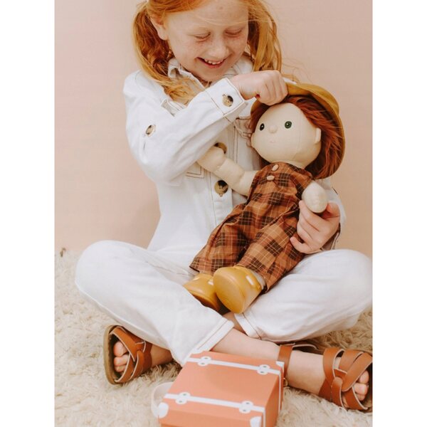 Dinkum Dolls Travel Togs Apricot OLII ELLA Kleidungsset für Puppen ab 3 Jahren