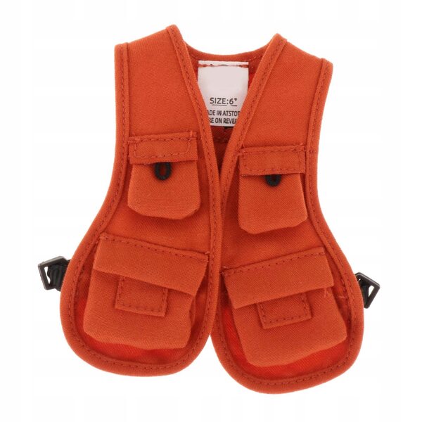 1/12 Orange Weste für 6 Zoll männliche Figuren - Puppenkleidung