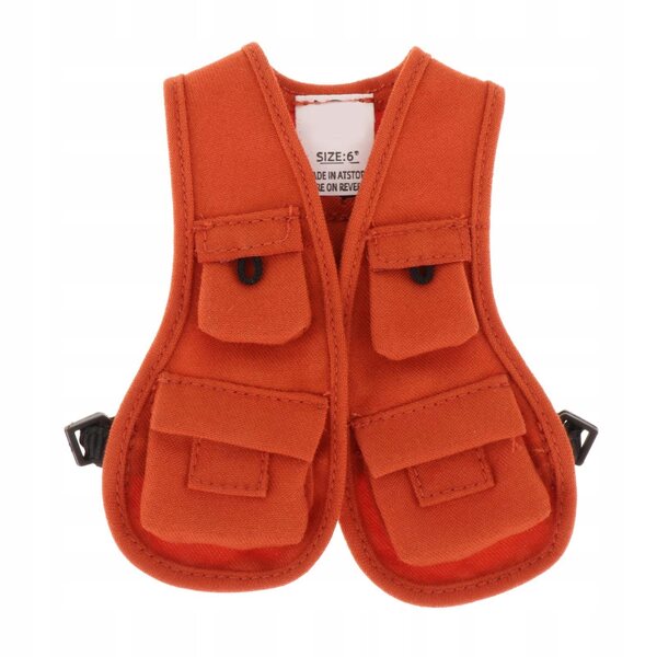 1/12 Orange Weste für 6 Zoll männliche Figuren - Puppenkleidung