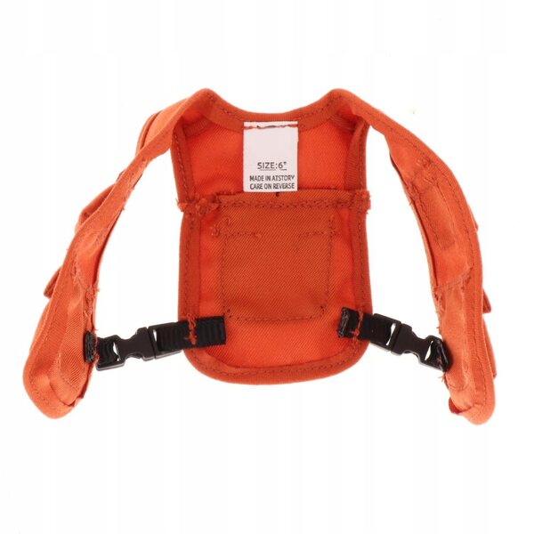 1/12 Orange Weste für 6 Zoll männliche Figuren - Puppenkleidung