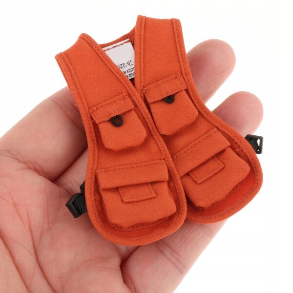 1/12 Orange Weste für 6 Zoll männliche Figuren - Puppenkleidung