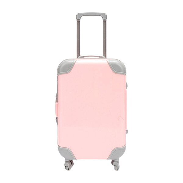 Mini valigia rosa compatta e leggera per bambini, perfetta per giocattoli e accessori