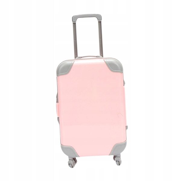 Mini valigia rosa compatta e leggera per bambini, perfetta per giocattoli e accessori