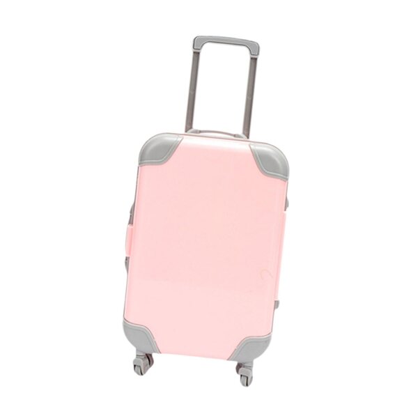 Mini valigia rosa compatta e leggera per bambini, perfetta per giocattoli e accessori