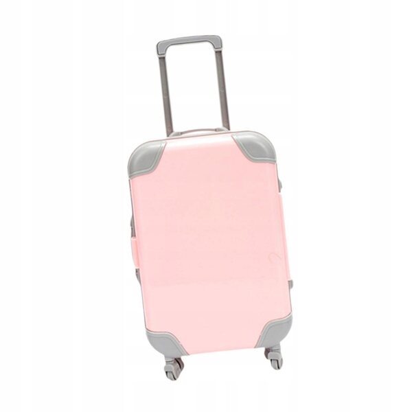 Mini valigia rosa compatta e leggera per bambini, perfetta per giocattoli e accessori