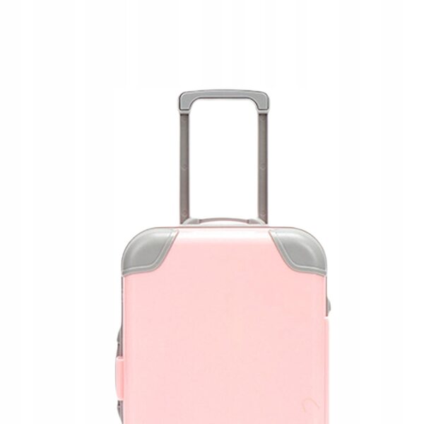 Mini valigia rosa compatta e leggera per bambini, perfetta per giocattoli e accessori