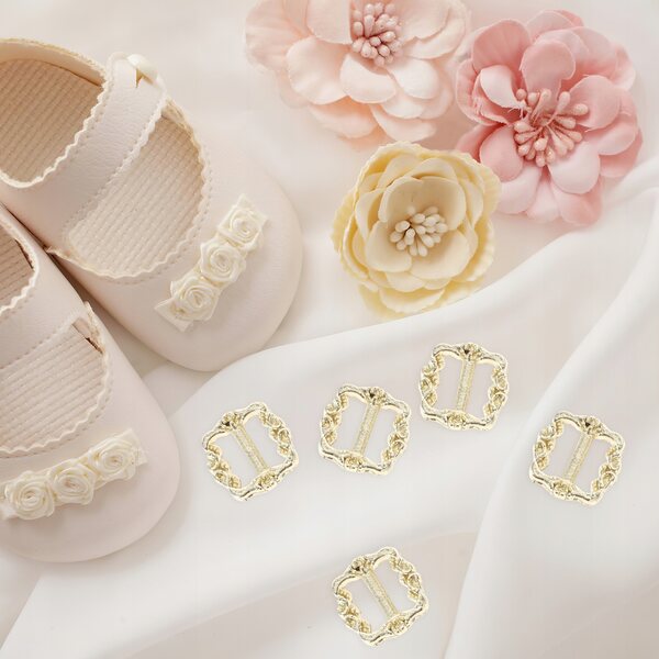 Confezione 100 Mini Clip Triglide in Metallo Regolabile per Artigianato oro