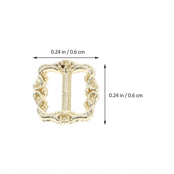 Confezione 100 Mini Clip Triglide in Metallo Regolabile per Artigianato oro