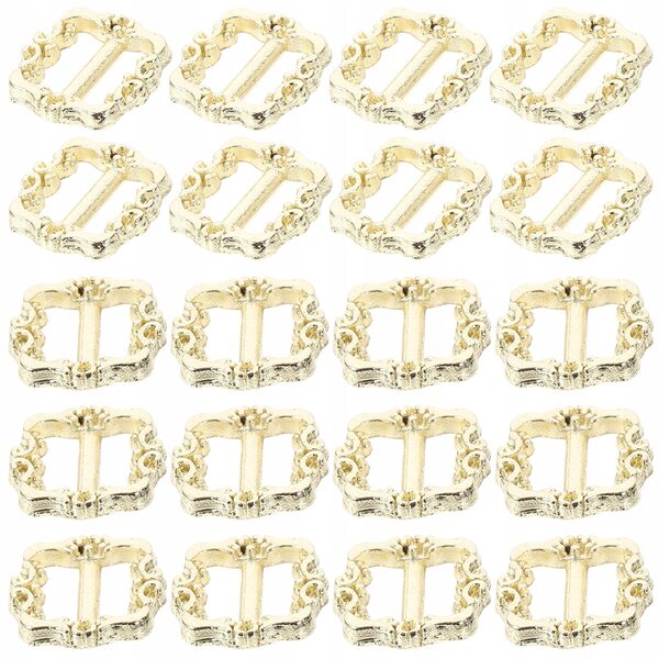 Confezione 100 Mini Clip Triglide in Metallo Regolabile per Artigianato oro