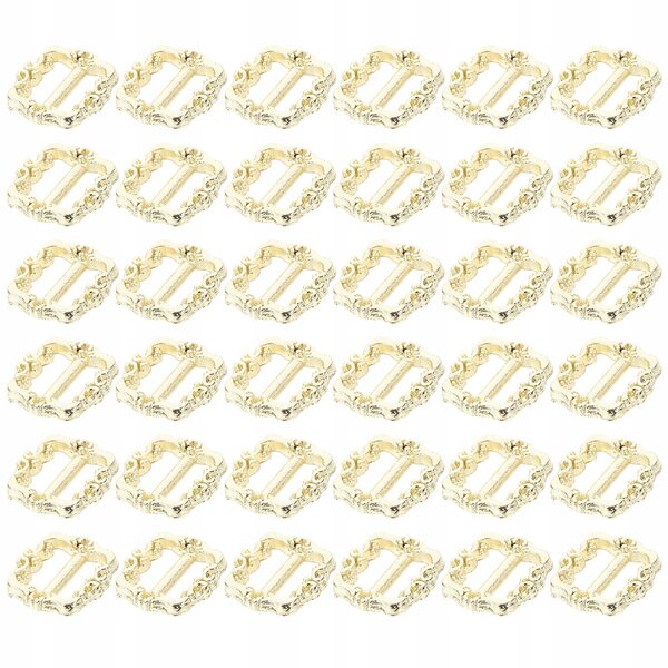 Confezione 100 Mini Clip Triglide in Metallo Regolabile per Artigianato oro