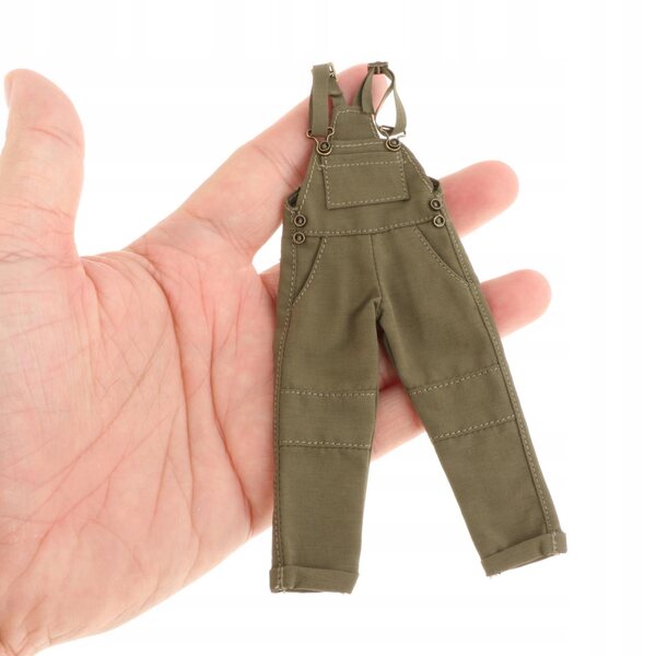 Grüne Cargohose im Maßstab 1:12 für 6-Zoll-Actionfigur, handgefertigt
