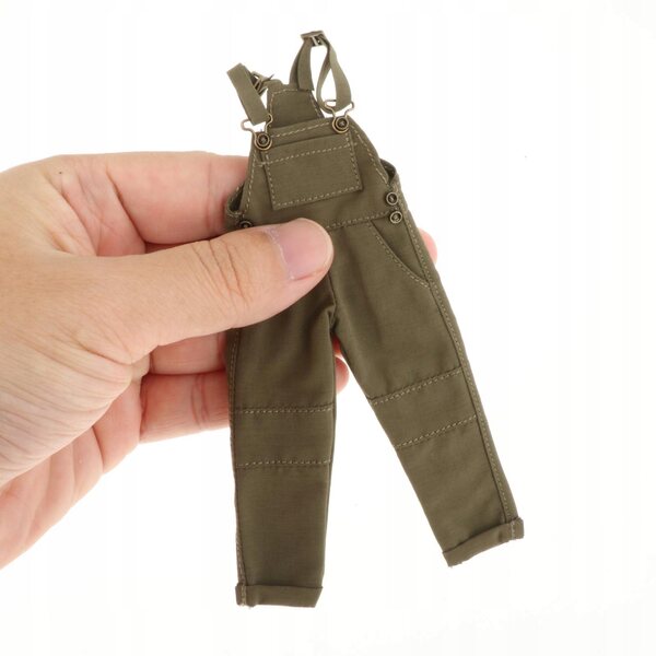 Grüne Cargohose im Maßstab 1:12 für 6-Zoll-Actionfigur, handgefertigt