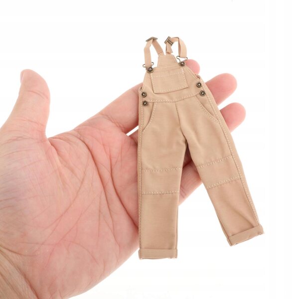 1:12 Cargohose mit mehreren Taschen für männliche Figuren, 6 Zoll, Gelb