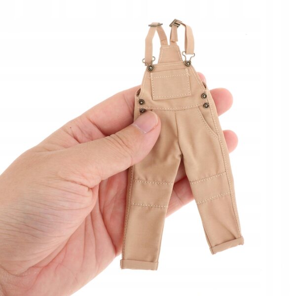 1:12 Cargohose mit mehreren Taschen für männliche Figuren, 6 Zoll, Gelb
