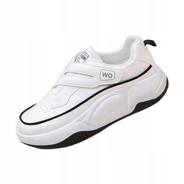Trampki damskie sportowe en cuir PU antidérapant et respirant, taille 36