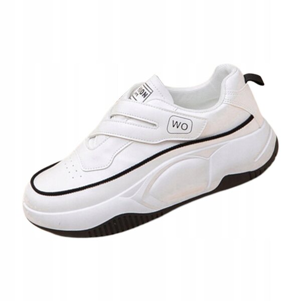 Trampki damskie sportowe en cuir PU antidérapant et respirant, taille 36