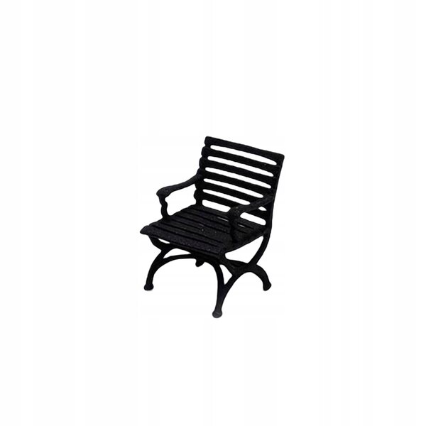 Miniatura Sedia Balcone 1:64 in Resina Nera per Modellismo e Decorazioni