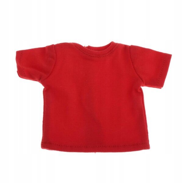 Rotes lässiges T-Shirt für 1/6 Blythe BJD Puppen, kurzärmeliges T-Shirt