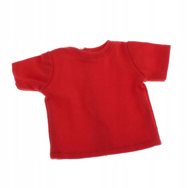 Rotes lässiges T-Shirt für 1/6 Blythe BJD Puppen, kurzärmeliges T-Shirt