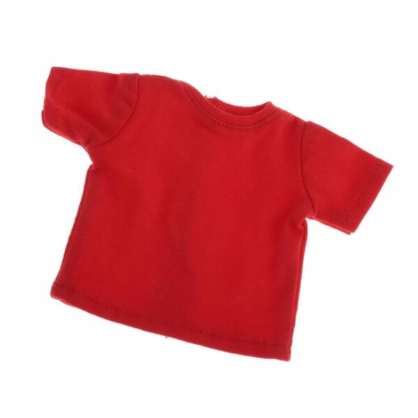 Rotes lässiges T-Shirt für 1/6 Blythe BJD Puppen, kurzärmeliges T-Shirt
