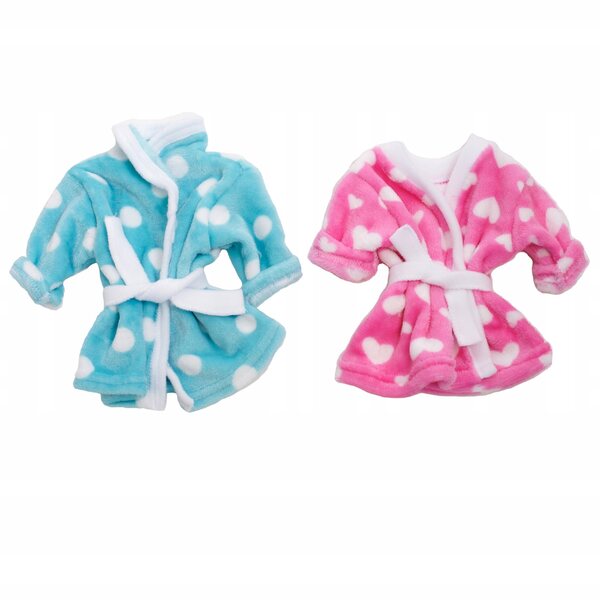 Ubranka per bambole 40-45 cm: body e pigiamini rosa e azzurro di qualità