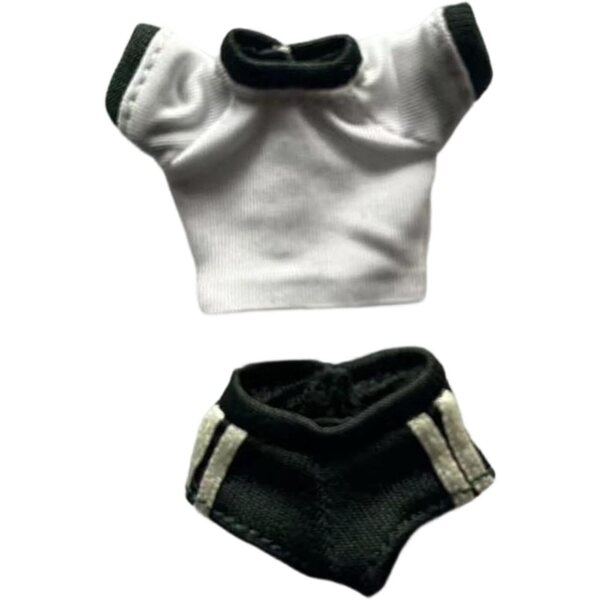 Oshhni Abbigliamento 1/12 per Action Figure femminili: Maglietta e Pantaloncini Sportivi Verdi