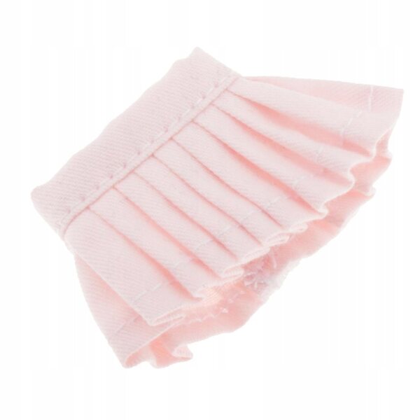 Mini gonna plissettata per bambole OB11 e BJD 1/12 - accessorio moda rosa
