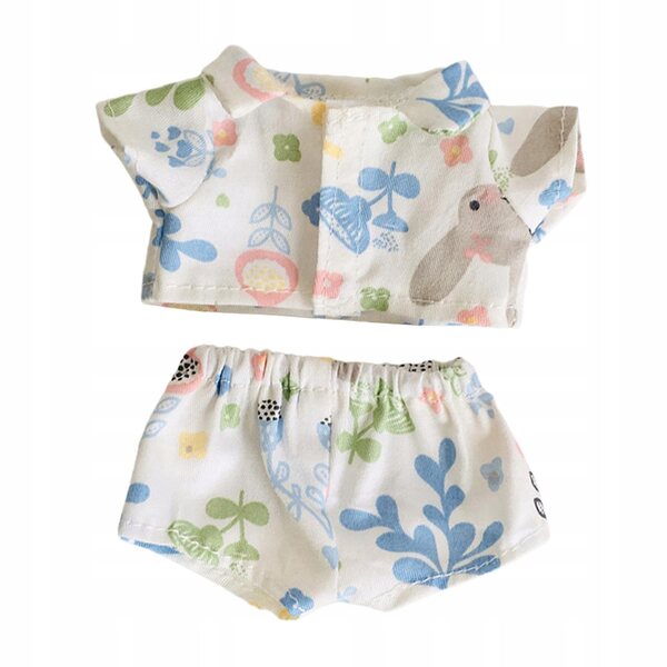 Completo vestiti per bambole 15 cm: camicia e pantaloncini colorati morbidi
