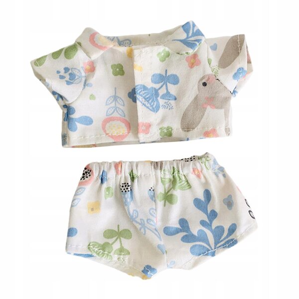 Completo vestiti per bambole 15 cm: camicia e pantaloncini colorati morbidi